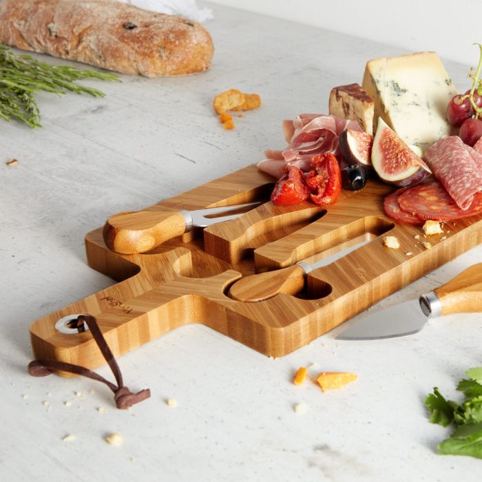 Herringbone Cheese Board & Knife Set