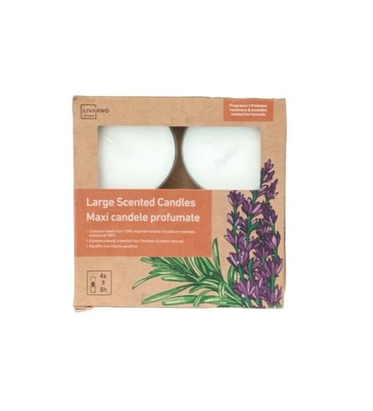 LARGE SCENTED CANDLES MAXI CANDELE PROFUMATE SET OF 4