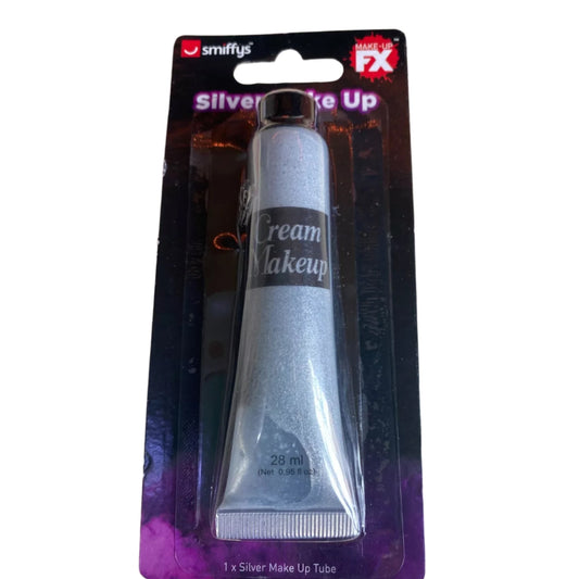 Silver Make Up Face Paints Fancy Dress 28ML