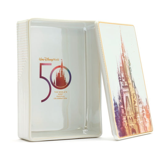 Walt Disney World Fantasyland Castle Jewelry Box 50th Anniversary Clearance