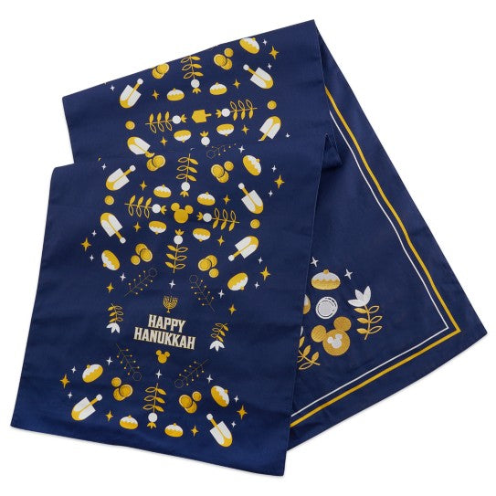 Disney Store Mickey Mouse Hanukkah Reversible Table Runner