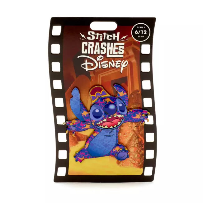 Disney Store Aladdin Stitch Crashes Disney Jumbo Pin, 6 of 12