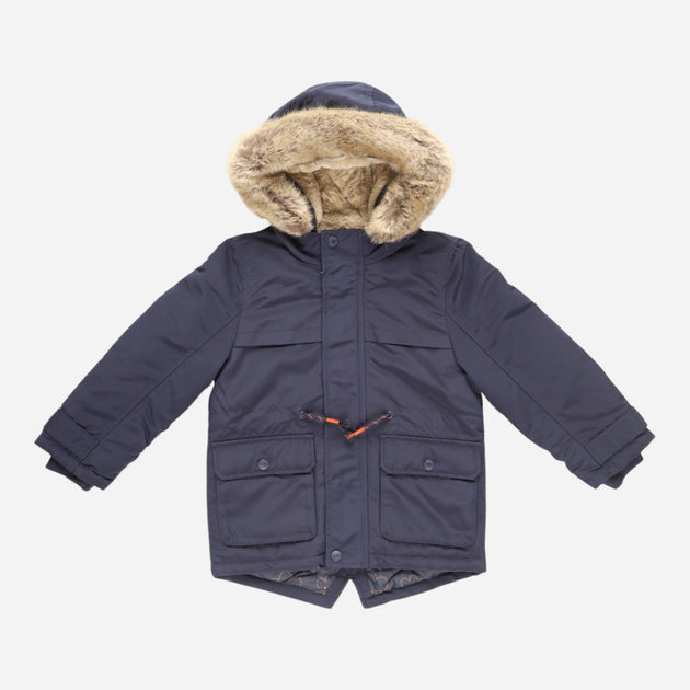 George Children's winter jacket for boys Dark blue