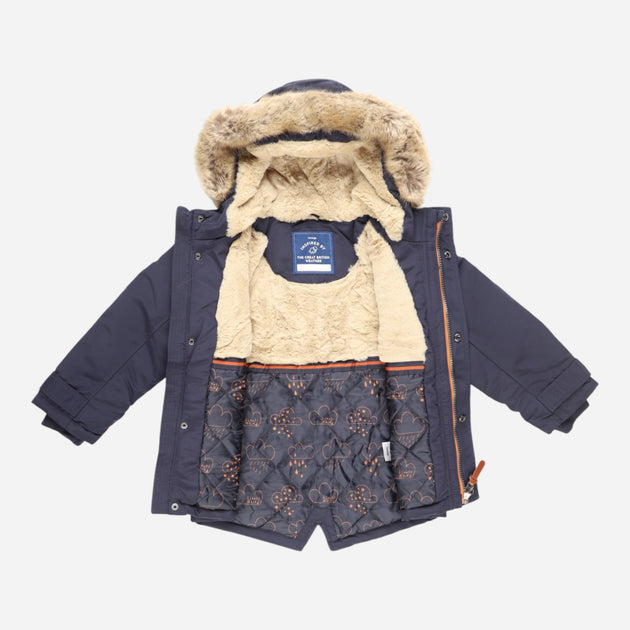 George Children's winter jacket for boys Dark blue