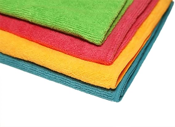 Vileda Microfibre Colors XXL - 100% Microfibre Cloth, Absorbent, Hygienic, Versatile, Durable & Washable - 4 pcs