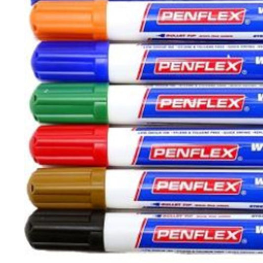 Wallet 6 Penflex WB15 Bullet Tip Drywipe Markers Assorted