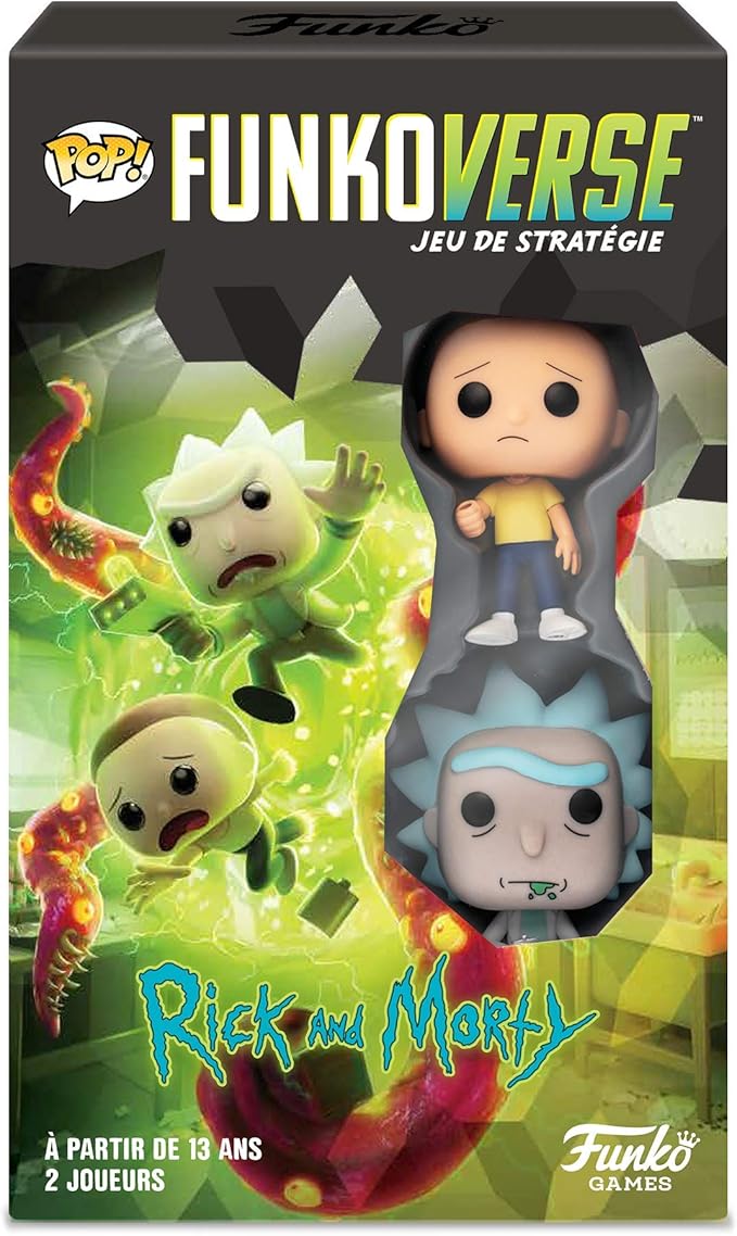 Funko Verse Rick and Morty 100 Base French Version Boardgame (Pack of 2)