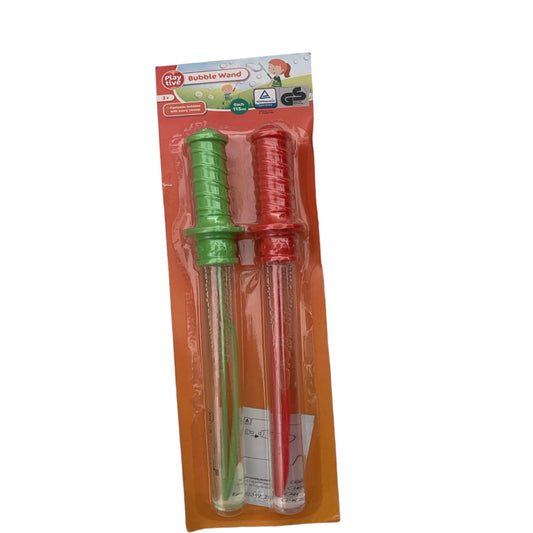 The set of two bottles of bubble solution for Playtive Bubble Wand, red and green, 2 x 115 ml, for ages 3 and up