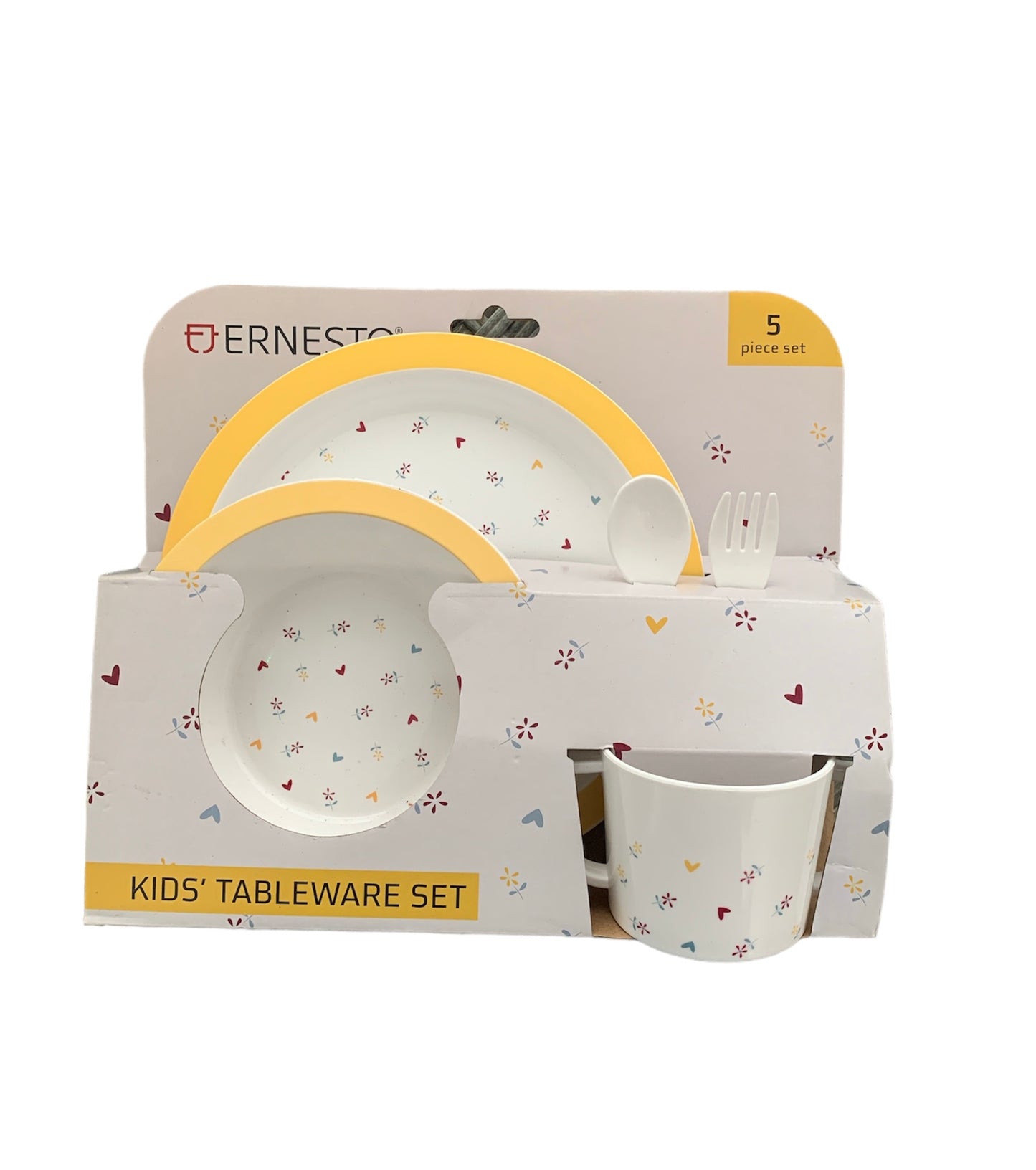 Set of 5-piece plastic children's tableware Ernesto