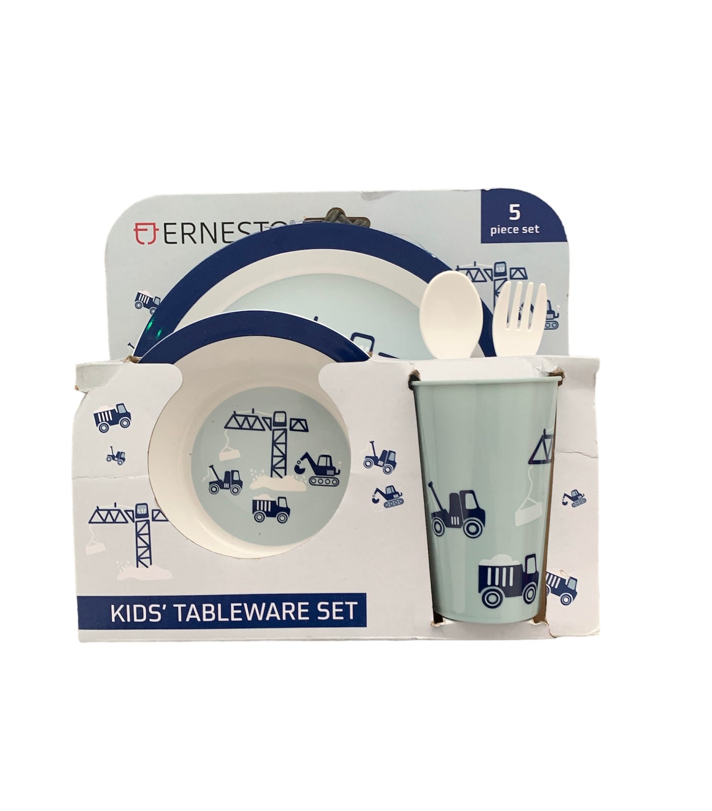 Set of 5-piece plastic children's tableware Ernesto