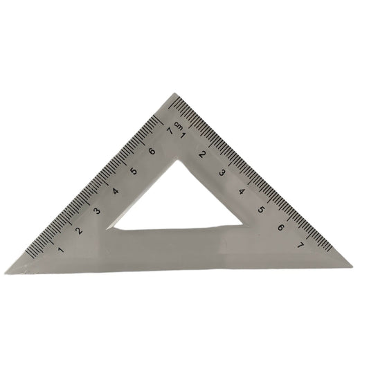 Durable Plastic Triangle Ruler - 7cm Pack of 5