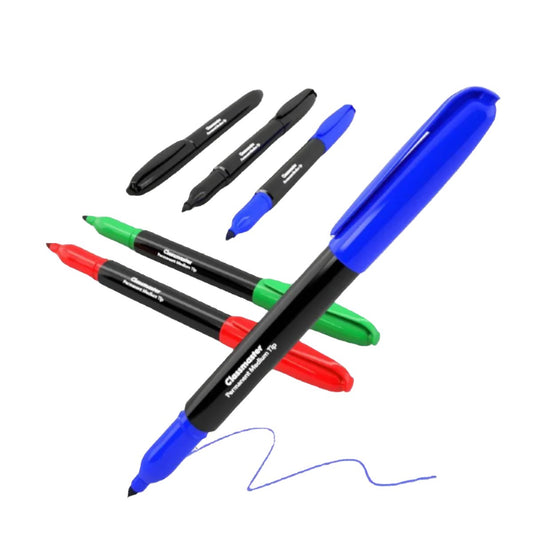 Permanent OHP Pens, Assorted Colours, Pack of 6