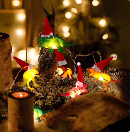 Christmas Dinosaur String Light