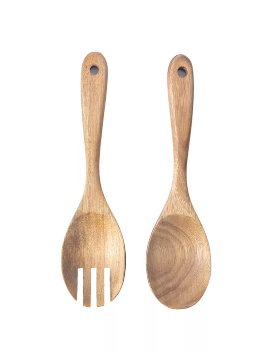 George Home Wooden Serving Tongs