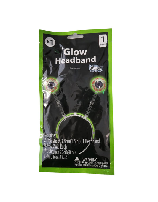 Glow Headband with Eyeball Lightsticks – Perfect for Halloween