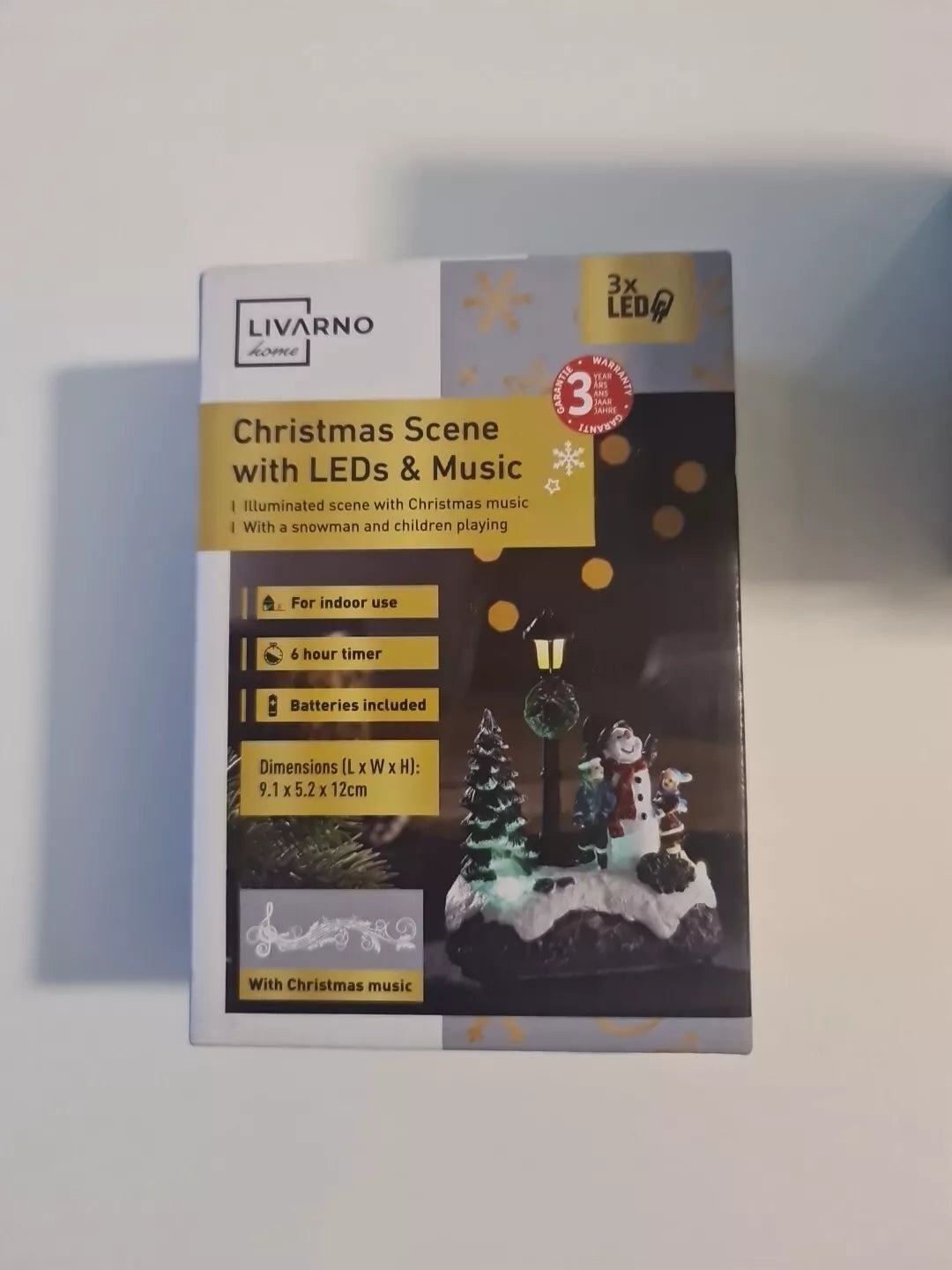 Livarno Christmas Scene With Leds & Music