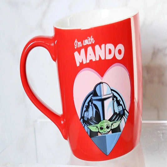 Disney Star Wars The Mandalorian I'm With Mando Mug Red