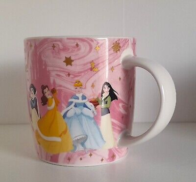 Disney Princess Mug Featuring Belle, Cinderella, Rapunzel, and More